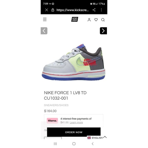 Toddler Nike Air Force 1 LV8 TD - Picture 6 of 6